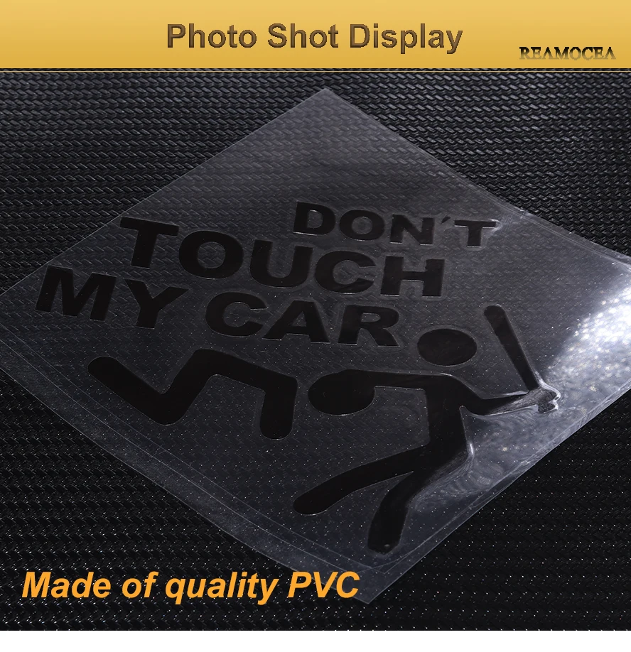 Reamocea Safety Warning Vinyl Car stickers DO NOT TOUCH MY CAR Decals Window Door Body For Ford Honda BMW Toyota Kia Nissan Audi (11)