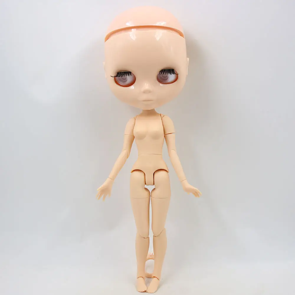 Фабрика blyth кукла игрушка шарнир тело лысый голова кукла без наглазников, кожа головы рыхлая, скальп без клея 30 см