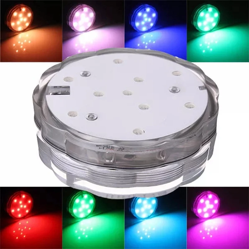 

LED Waterproof Pool Lights RGB Submersible Pool Party Light With Remote Controlled For Underwater Swim Pool Party Decoration