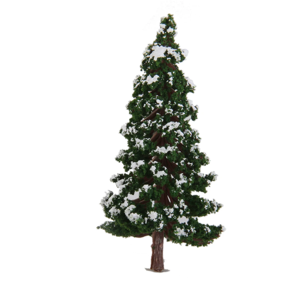 40x Winter Snow Scenery Pine Trees Model Train Forest Street Layout 8cm/9cm