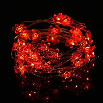 

3M 30LEDs Sun Flower String Light Battery Operated Copper Wire Light String Home Decor Romantic Wedding Party Fairy Light
