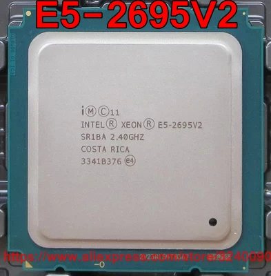 Процессор Intel Xeon E5 2695V2 официальная версия 12 ядерный процессор 2 4 ГГц 30 МБ LGA2011 V2 2695