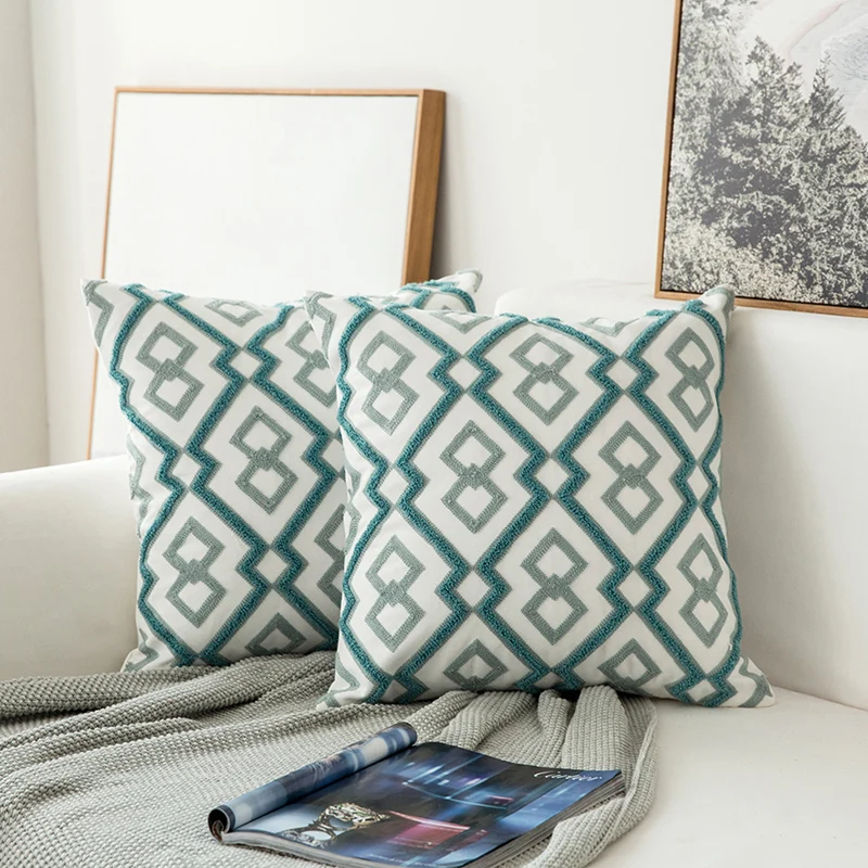 Наволочка для подушки с вышивкой 45 х45 см|cushion cover|cushion cover greygrey cushion |