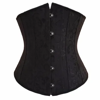 

Sexy Waist Trainer belt Black/white Corset for Women/Men Underbust corselet 14 Spiral Steel Bone Waist Corset plus size S-6XL