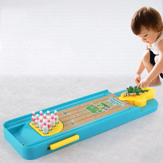 US $9.59 Toddler Kids Toy Mini Desktop Bowling Game Toy Set Fun Indoor ParentChild Interactive Table Game B