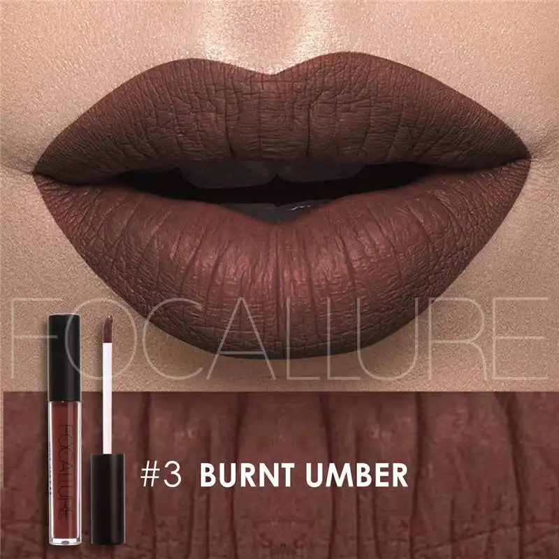 03 Focallure Matte блеск для губ сексуальный Жидкий блеск для губ матовый стойкий Водонепроницаемый Косметический Красота держать 24 часа макияж блеск для губ - Цвет: 03