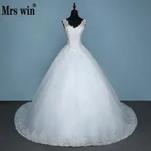 Vestido De Noive/Новое поступление, вышитое платье из органзы и тюля, сексуальное платье с v-образным вырезом и коротким шлейфом, кружевное бальное платье принцессы, свадебное платье