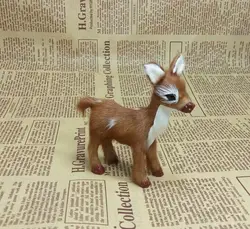 Небольшой Творческий моделирование пятнистого оленя игрушка маленькая прекрасный пятнистого оленя кукла подарок около 8x4x9 см