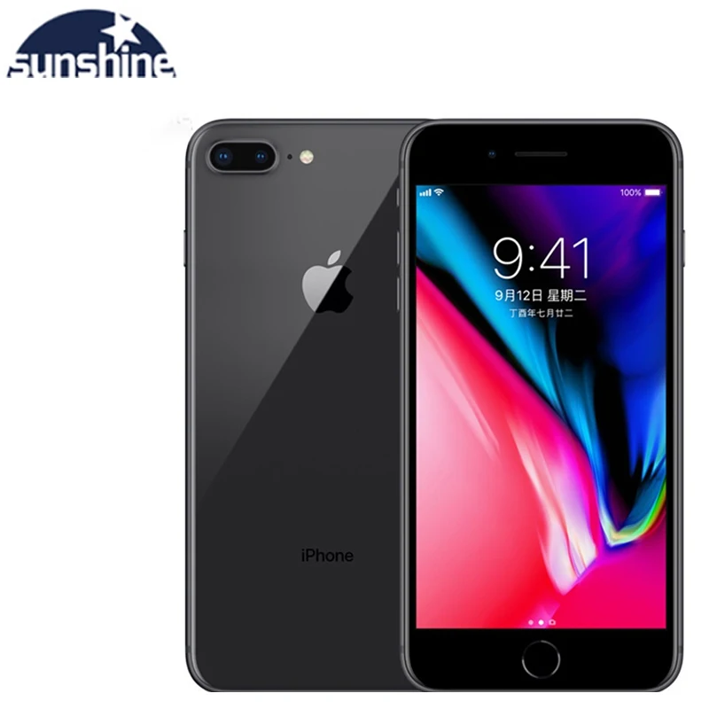 Used Apple iPhone 8 Plus 3GB 64GB Unlocked Original Cell phones 3GB RAM 64/256GB ROM 5.5' 12.0 MP iOS Hexa-core Mobile phone