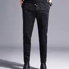 Лидер продаж бренд мужские случайные высокого качества камуфляж Embroideried брюки мужской тонкий Корея Стиль Fit сексуальный Штаны