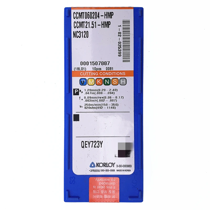 

10pcs CCMT060204 CCMT060202 08 HMP NC3120 NC3020 NC3030 original Tungsten Carbide inserts of machining turning tool