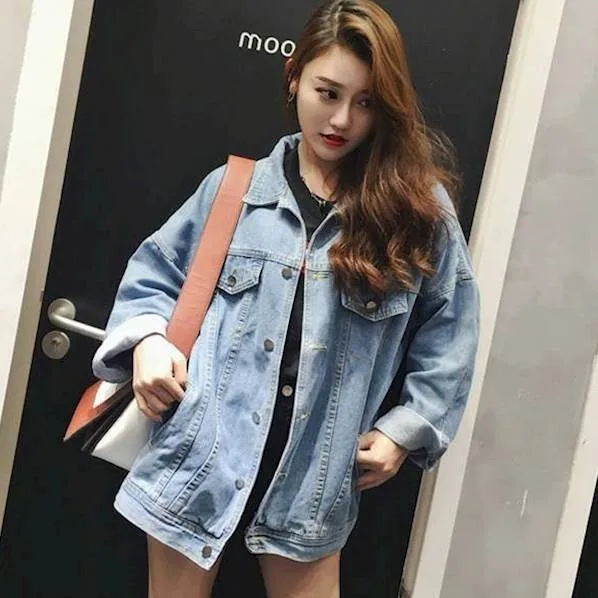 Greatest  Autumn Women Loose Basic Coats Female Jeans Coat Feminino Slim Denim Jacket Oversize Bomber Streetw