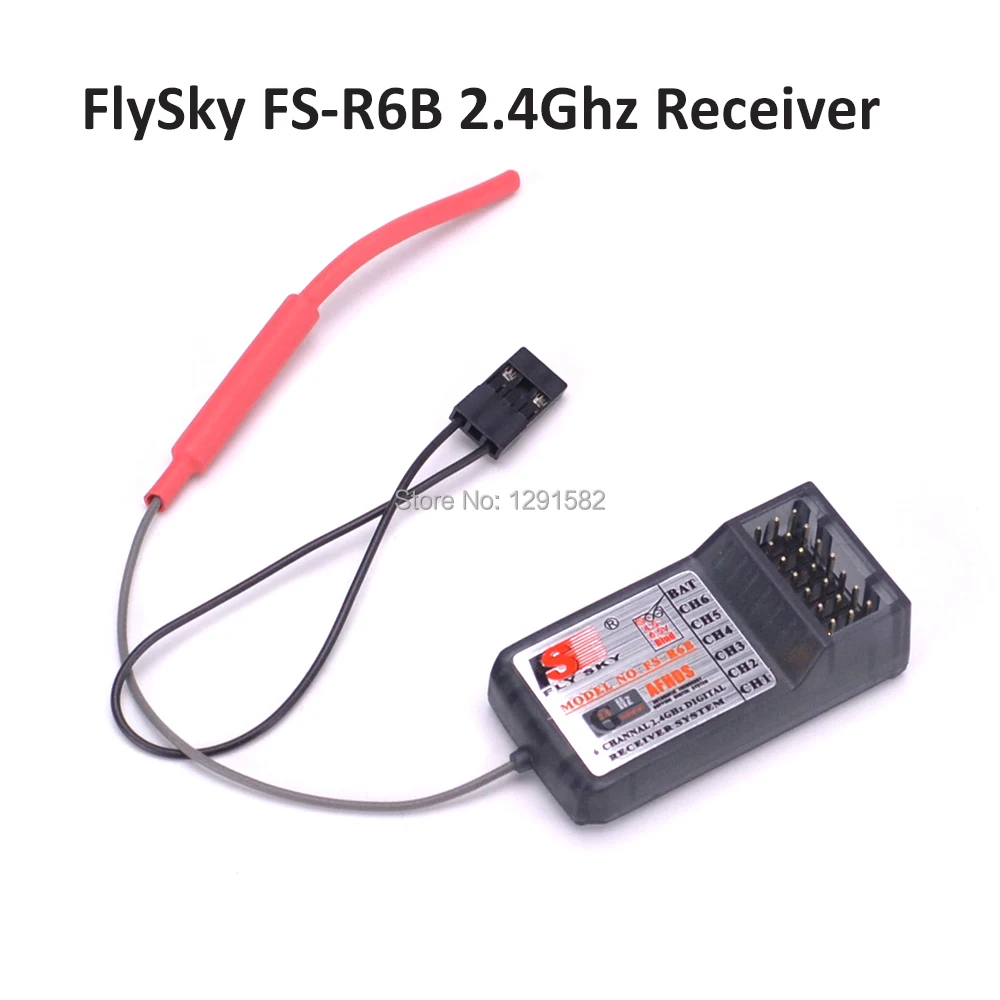 FlySky FS R6B 2 4 ГГц 6CH RC AFHDS приемник для i6 i10 T6 CT6B TH9x передатчик пульта дистанционного