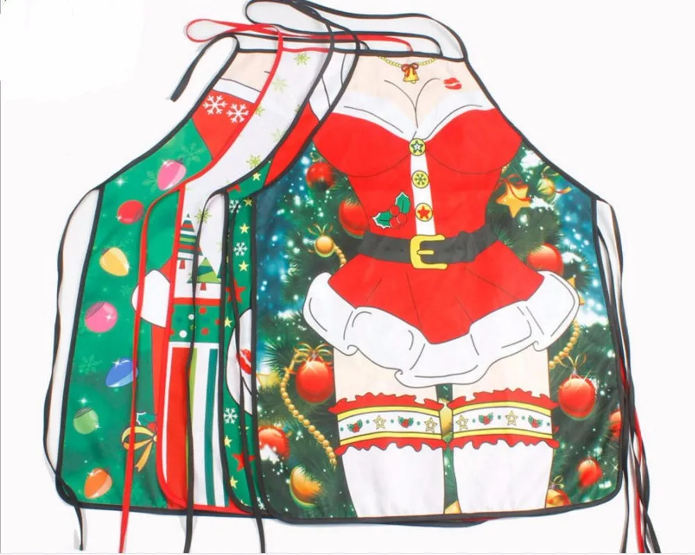 New Christmas Decorations Ladies Sexy Aprons for Adults ...