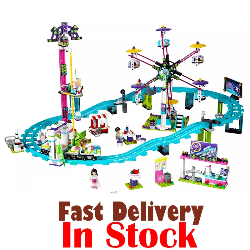 

Bela 10563 Amusement Park Roller Coaster Friends Building Blocks Bricks Educational Toys For Children Compatible legoINGly 41130
