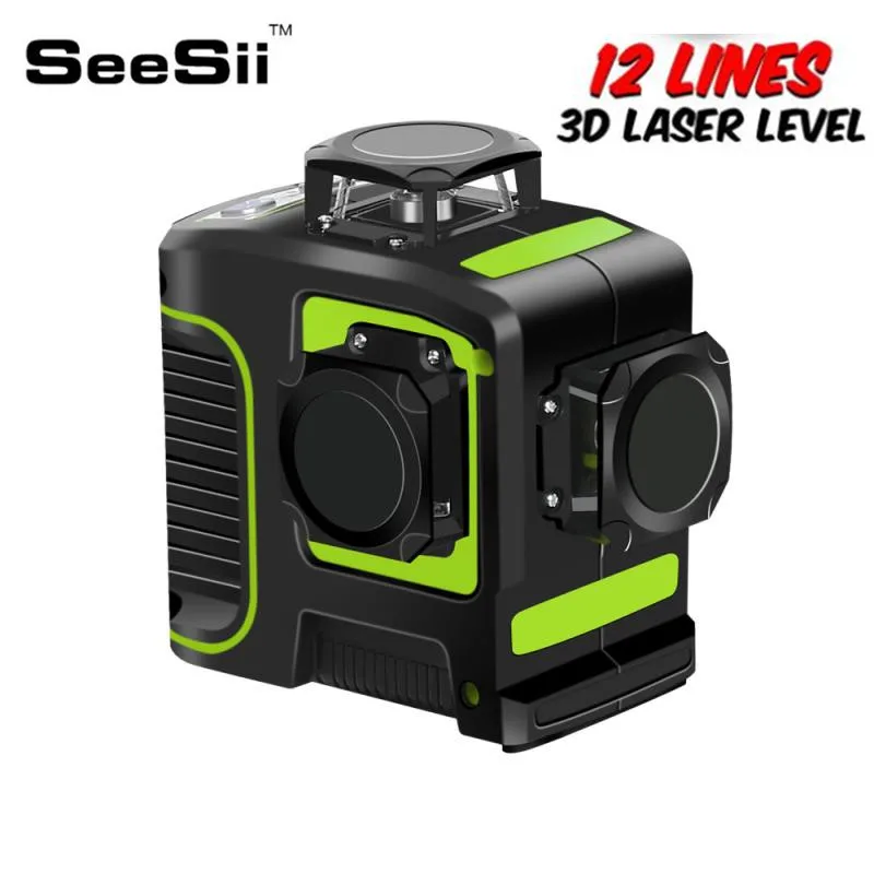 

Big Strong 3D 12 Green Lines Laser Level Thick Lines Self-Leveling 360 Horizontal And Vertical Cross Super Powerful Laser Beam