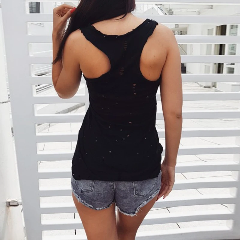 Новая женская модная повседневная рубашка без рукавов. Продемонстрируйте свой спортивный-рубашкой
