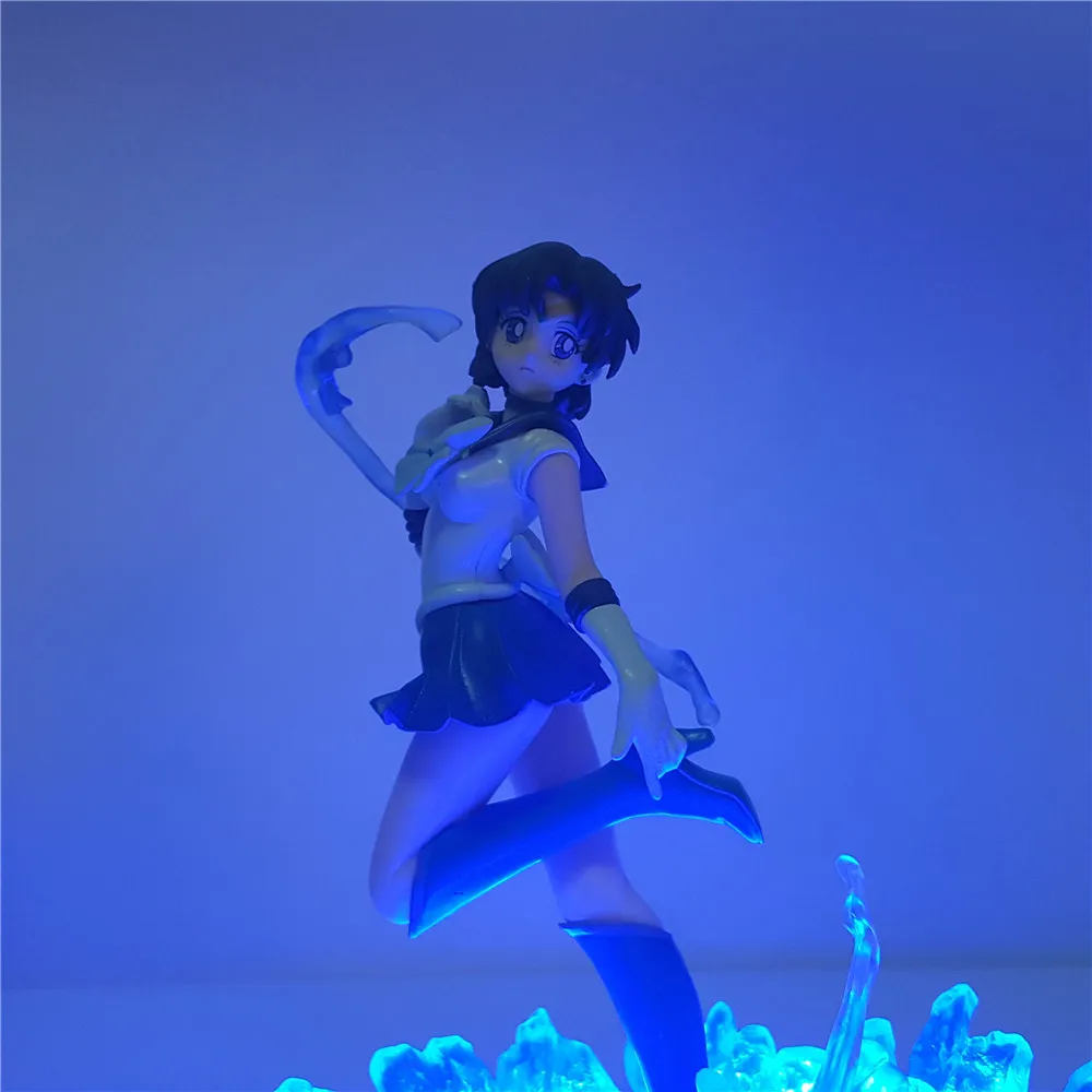 Sailor Moon Mercury Mizuno Ami Led 3D DIY ночник украшение для стола с контроллером Светодиодная