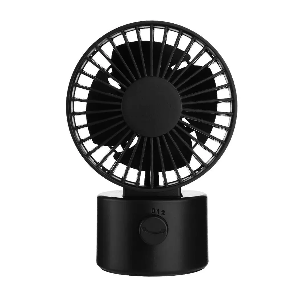 

Handheld Mini Fan Portable Rechargeable Built-In Battery USB Port Desktop Fan 2 Wind Speed Cooling Gray Pink Plastic Home Office
