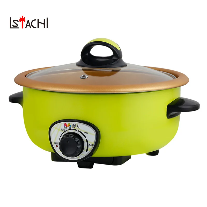

LSTACHi 2.5L Electric Food Steamer Multi-Functional Aluminum Alloy None Stick Electric Frying Pans Korean Hot Pot Rice Cooker