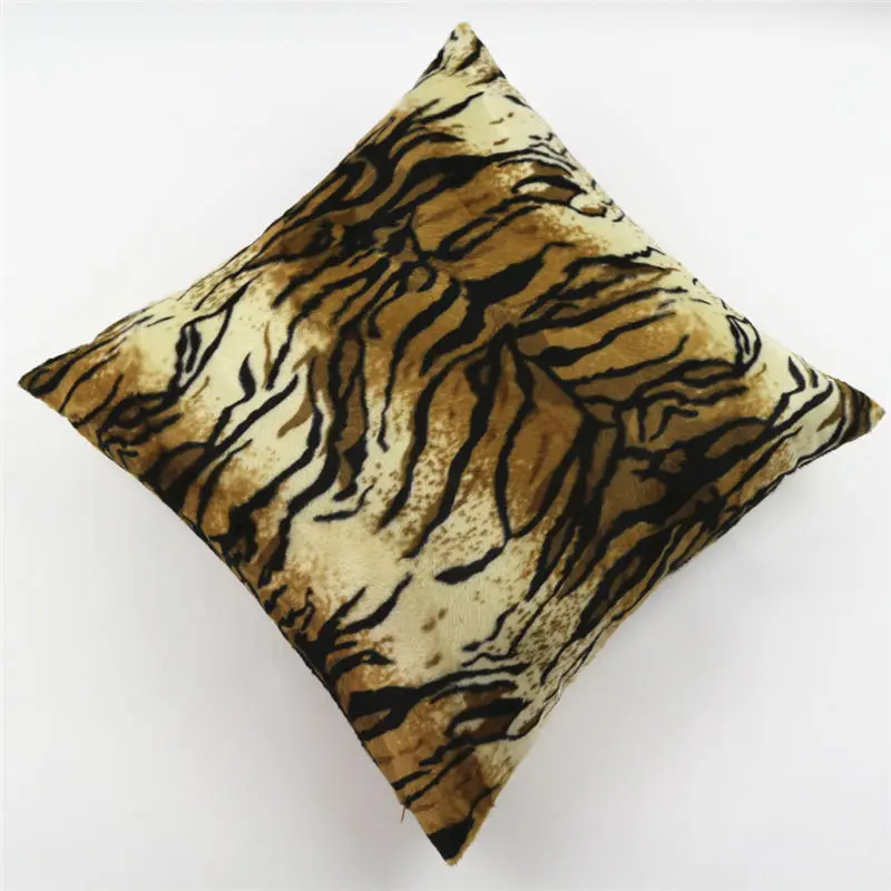 Animal Zebra Deer Tiger Leopard Pattern Plush Throw Pillow Custom Bed Car Cushion Cover Home Decor Pillowcase 30/40x40/45/50/60