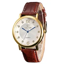 Fashion Men Watch Faux Leather Analog Quartz Watch Casual Ladies Bracelet Watches Hot Sale Casual Sport Analog Relogio 4 *