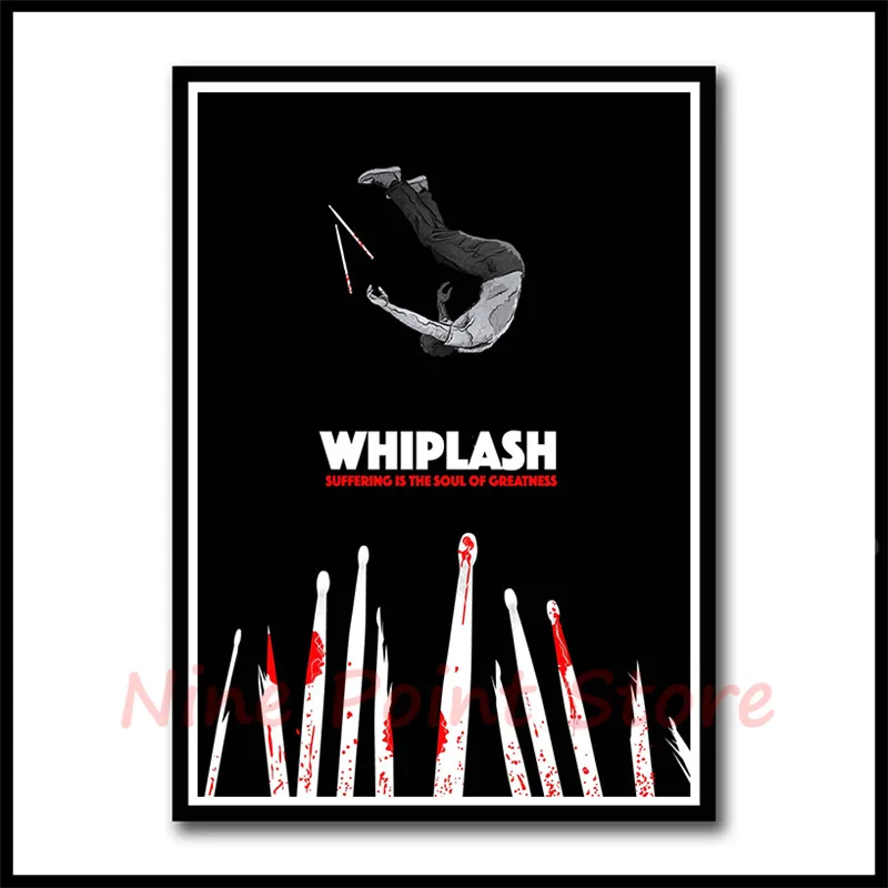 Whiplash классический фильм белая бумага с покрытием постеры для бара кафе гостиная плакаты бескаркасные - Цвет: Фиолетовый