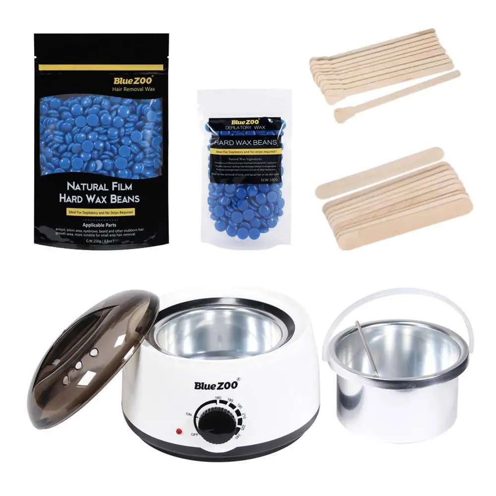 

Adoolla Body Hair Removal Set Wax Beans Warmer Heater Machine + Wax Beans + Wiping Sticks