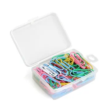 

Lovely 100 pcs Paper Clips Staple Files Parentheses Multi 0.8 cm 2.8 cm Stained