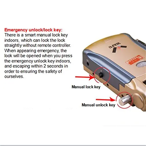 Wireless Security Invisible Keyless Entry Home Smart Remote Control Lock-5