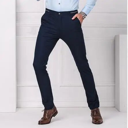 Mens Burgundy Dress Pants Size 28 36 2017 Fashion Men Slim Fit Black Suit Pants Costume Pantalon Homme DT131-in Suit Pants from Menu0027s Clothing u0026 Accessories ...