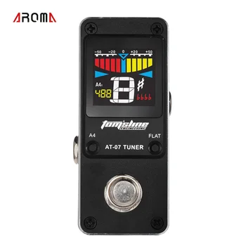 AROMA AT-07 Guitar Tuner Mini Single Guitar Effect Pedal Electric Effects High Quality Guitar Parts Accessories