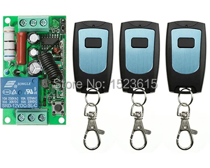 

latest AC220V 1CH 10A Remote Control Light Switch teleswitch Relay Output Radio Receiver Module and 3 pcs Waterproof Transmitter