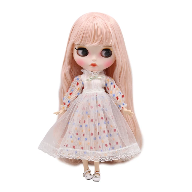 ICY DBS Blyth Doll DIY BJD  toys New matte shell white skin Fashion Dolls gift Special Offer with hand set A&B 4