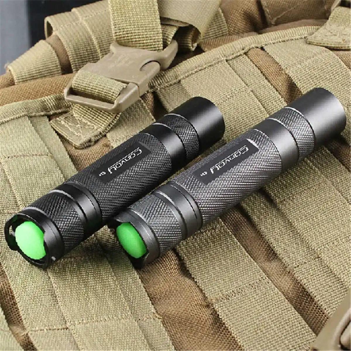 Convoy S2 Aluminum alloy Grey XM L2 7135x8 3 5Modes EDC LED Flashlight Torch by 18650