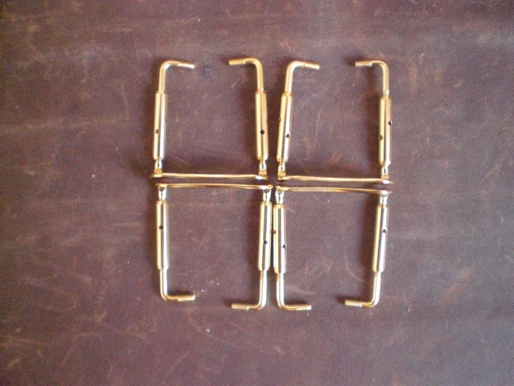 

6 PCs Quality VIOLA Chin rest clamp Gold color VIOLA parts chin rest screws