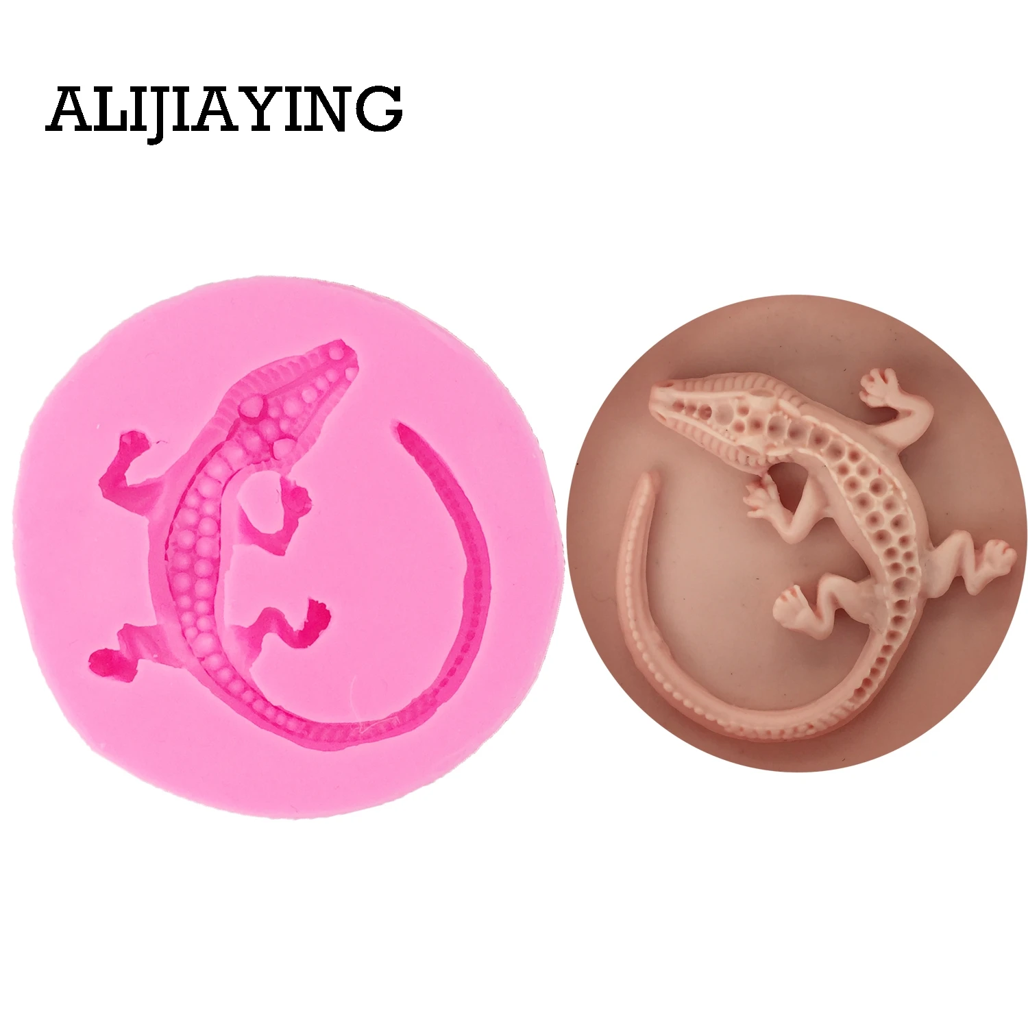 

DY0044 lizard mould DIY snake Cake Decorating tools Silicone Mold Fondant Cake Chocolate Sugar Craft Molds Resin Clay Soap Mold