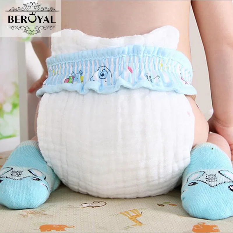 5pcs Reusable Baby Modern Cloth Diaper Nappy Liners insert 10 Layers Cotton New High Quality