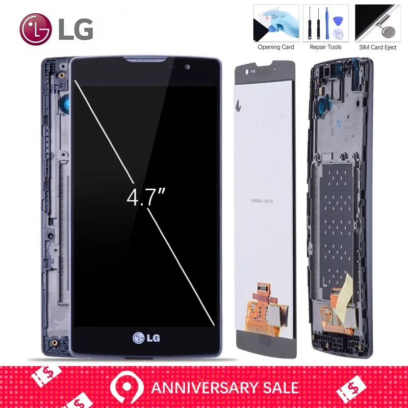 

Original 4.7" 3G 4G LTE for LG Spirit LCD Display H440 H442 LCD Touch Screen H422 H440N C70 for LG Spirit Display Replacement