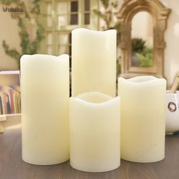 

10 pieces of wavy LED electronic candle lamp simulation paraffin wedding party for Buddha Bar Clubhouse CD50 W02