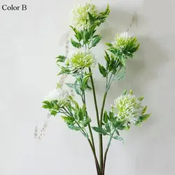 5 головок Искусственные Милан растения пластик поддельные цветы DIY Свадебные украшения дома завод Флорес
