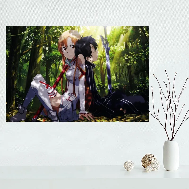 Sword Art Online Custom Canvas Poster Home Decoration poster cloth fabric Canvas Painting wall poster print Sword Art Online Custom Canvas Poster Home Decoration poster cloth fabric Canvas Painting wall poster print