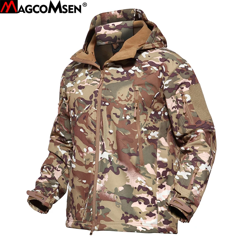 

MAGCOMSEN Mens Jacket Military Tactical Men Coats Soft Shell Waterproof Windproof Men Combat Windbreaker Clothes 2019 AG-PLY-56