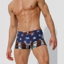 Мужские купальные плавки с принтом для плавания мужские шорты для серфинга Боксеры Трусы пляжная одежда Купальные плавки для мужчин