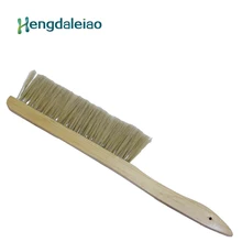 Пчеловодство инструменты высокое качество 2 ряда твердой древесины пчела кисточки с пластик волокно для пчеловода № 18