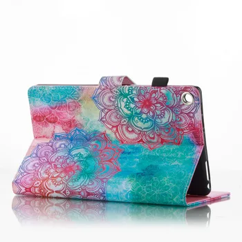 

High Quality Print Card Slot Stand Soft TPU+PU Leather Protective Shell Sleeve Cover For Amazon Kindle Fire HD 8 HD8 2016 Tablet