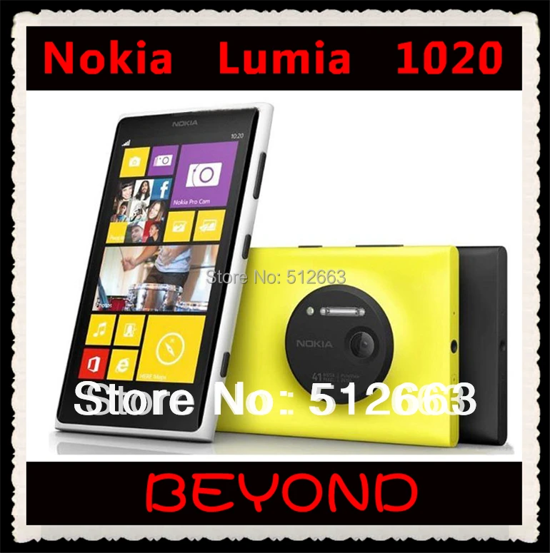 Nokia Lumia 1020 разблокированный GSM 3g& 4G Windows мобильный телефон 8 4,5 ''41MP wifi gps ram 2 ГБ 32 ГБ Внутренний накопитель