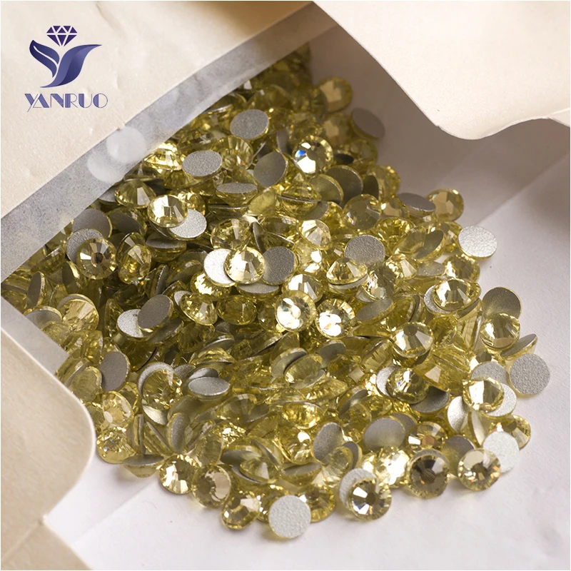 YANRUO 2058NoHF SS3-SS34 Jonquil Strass Flat Back Crystal Stone DIY Non Hotfix Rhinestones For Nail Art Decorations | Дом и сад