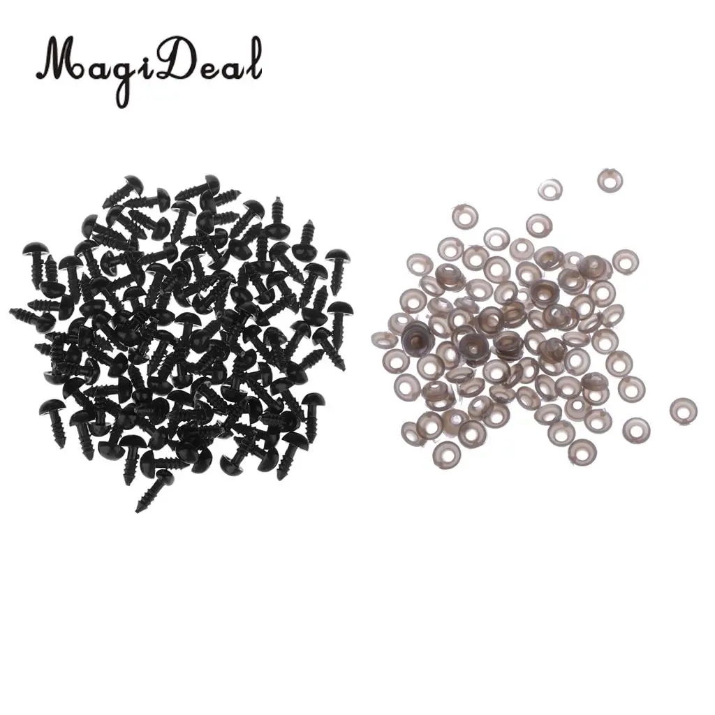 100Pcs Plastic Dolls Noses Acrylic 7x9mm Safety Nose Toy Animal Bear Dog DIY Making Accessories Crafts