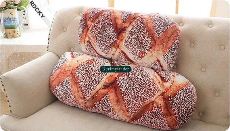 Dorimytrader 80cm Vivid Simulated Cartoon Bread Plush Pillow Cushion 31'' Cute Soft Stuffed  Bread Toy Doll Kids Gift DY60251 (14)